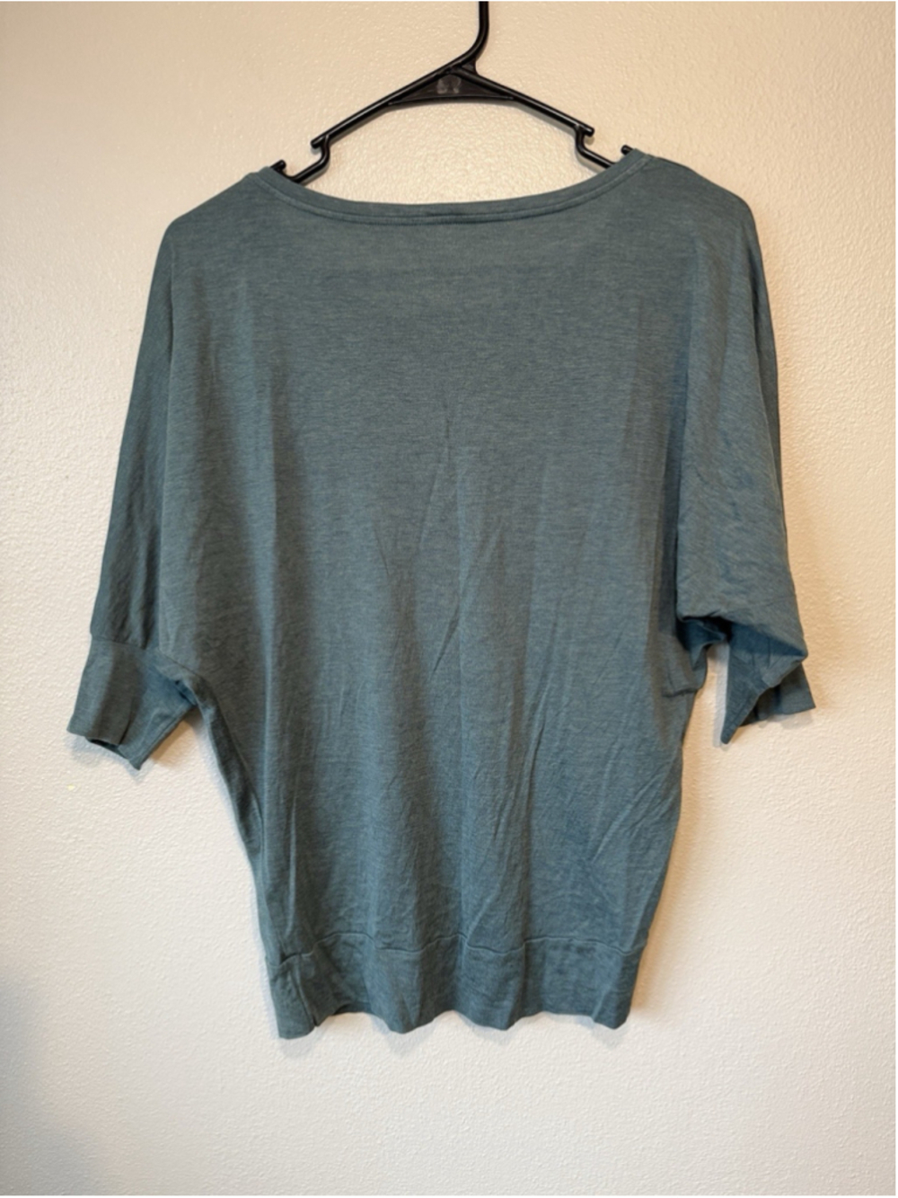 Eileen Fisher Silk Cotton Blend Blouse 3/4 Dolman Sleeve Comfort Classy Minimal - Picture 5 of 5